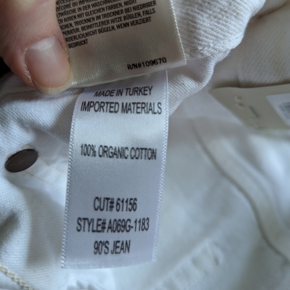 AGOLDE white 90s mid rise loose fit jeans denim 26 - Picture 5 of 14